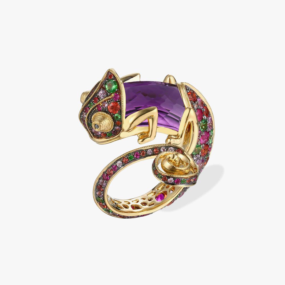 18ct Gold Interchangeable Sapphire Chameleon Ring | Annoushka jewelley